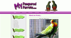 Desktop Screenshot of mypamperedparrots.com