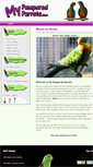 Mobile Screenshot of mypamperedparrots.com